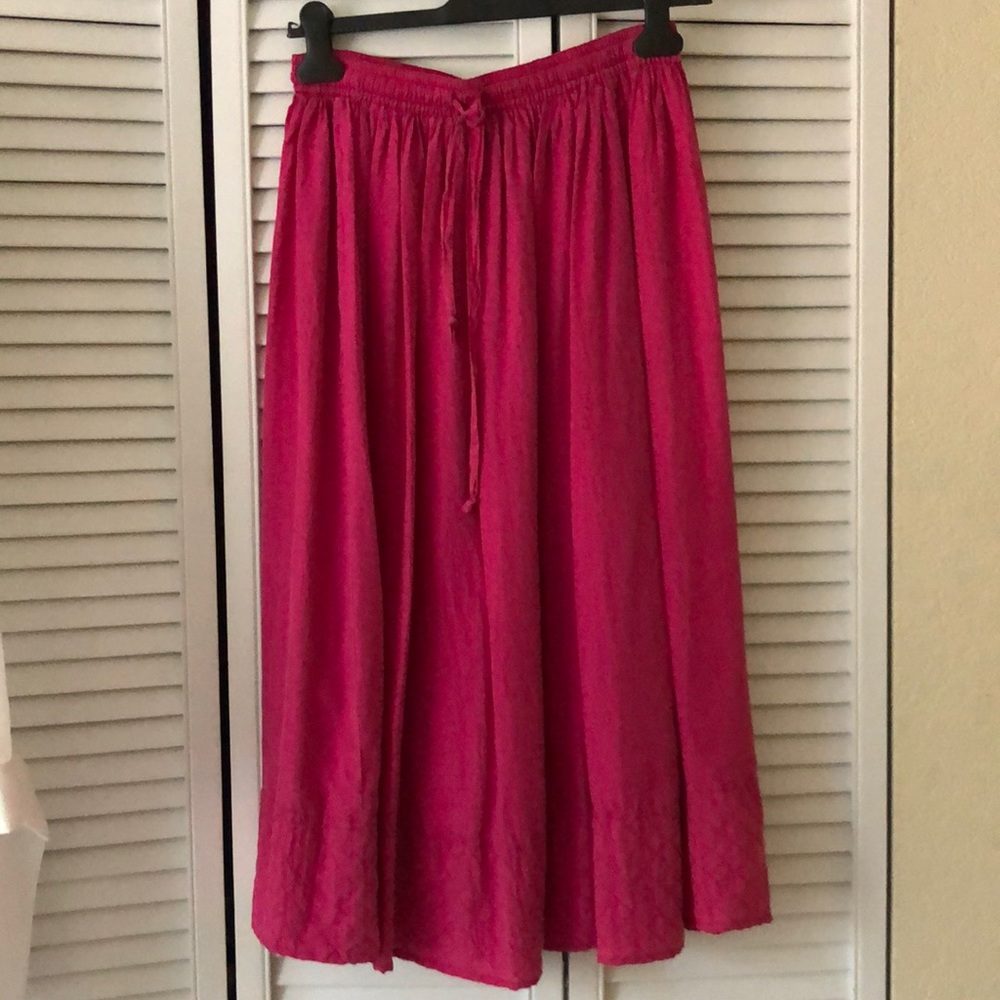 Vintage Silk MIDI Skirt SzS